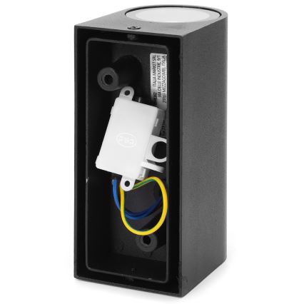Aigostar - spoljašnja zidna lampa 2xGU10/35W/230V crno IP54