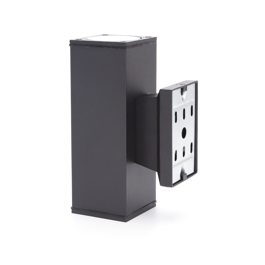 Aigostar - Spoljašnja zidna svetiljka 2xGU10/230V crna IP65 kvadratna