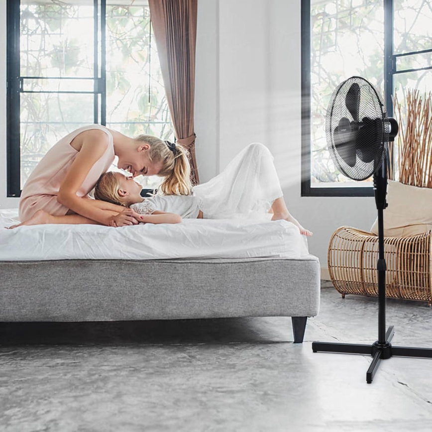 Aigostar - Stajaći ventilator 40W/230V 120 cm crni