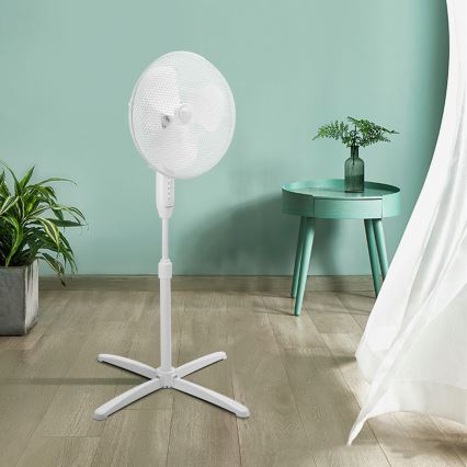 Aigostar - Stajaći ventilator 45W/230V 120 cm bela