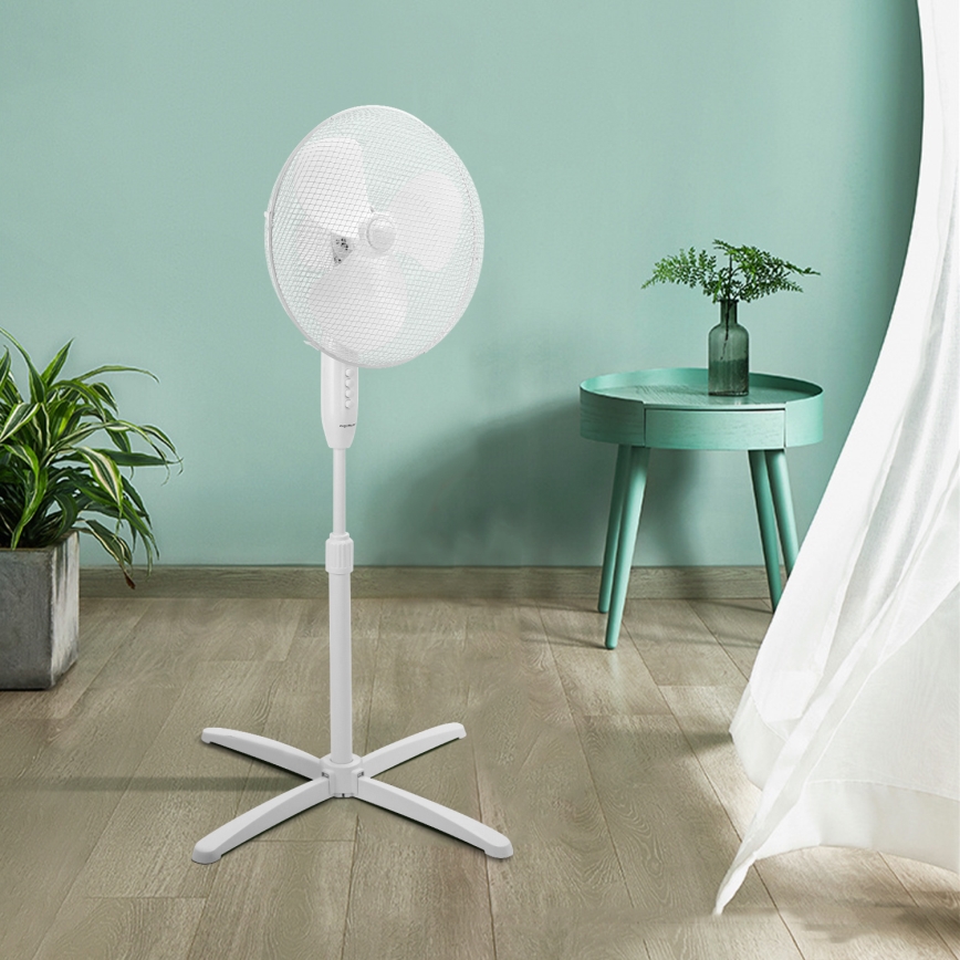 Aigostar - Stajaći ventilator 45W/230V 120 cm bela