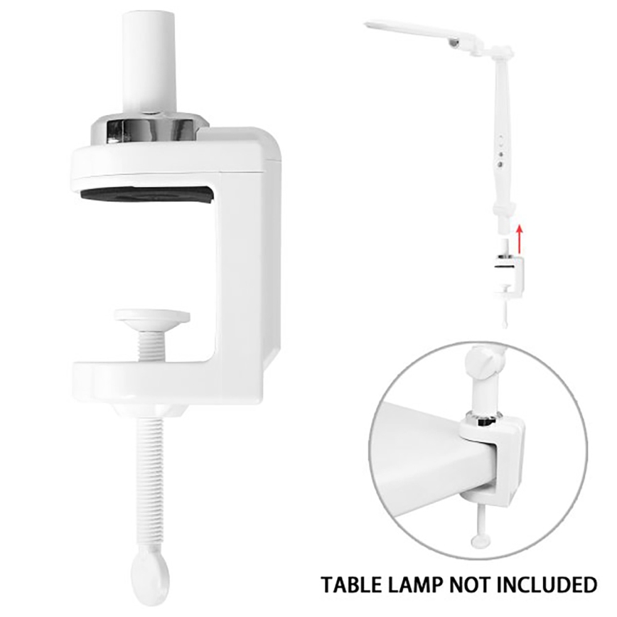 Aigostar - Stezaljka za stolnu lampu bela