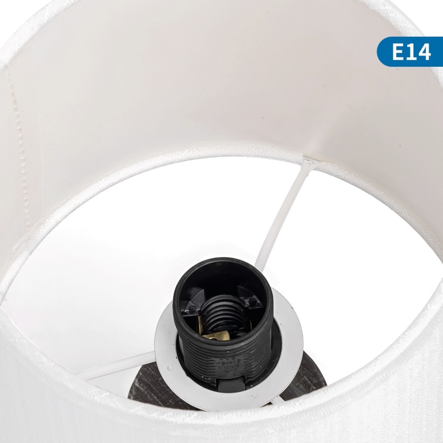 Aigostar - Stona lampa 1xE14/40W/230V crno