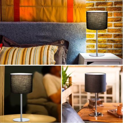 Aigostar - Stona lampa 1xE14/40W/230V crno