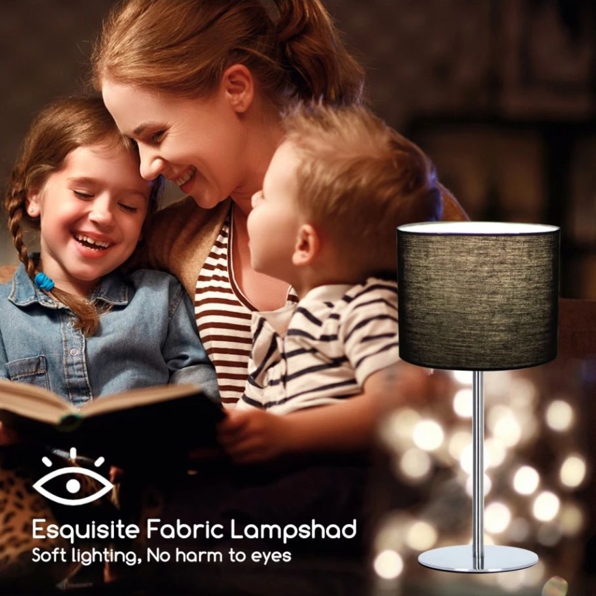 Aigostar - Stona lampa 1xE14/40W/230V crno