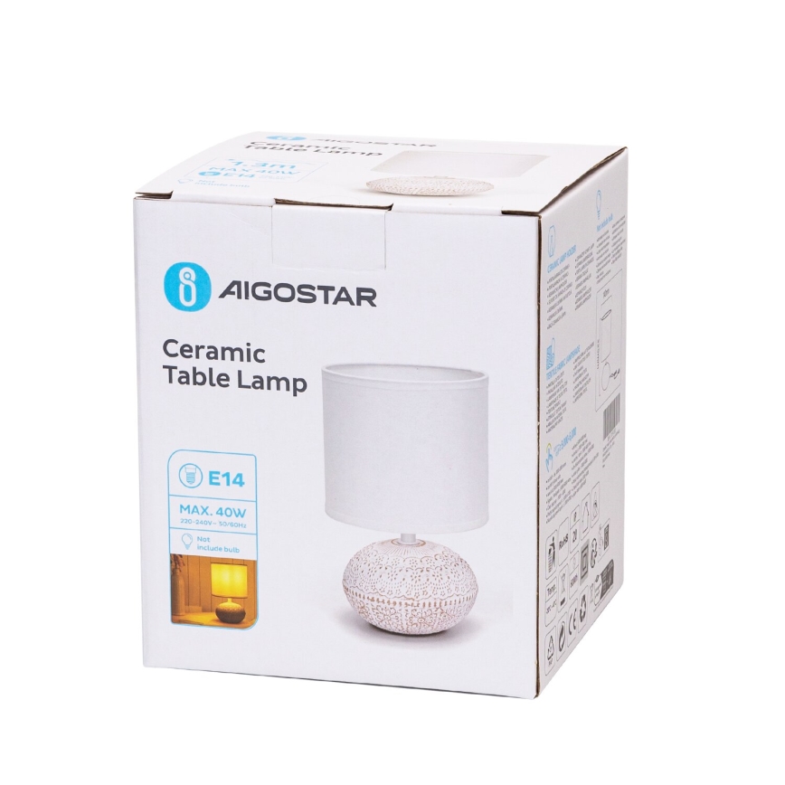 Aigostar - Stona lampa 1xE14/40W/230V