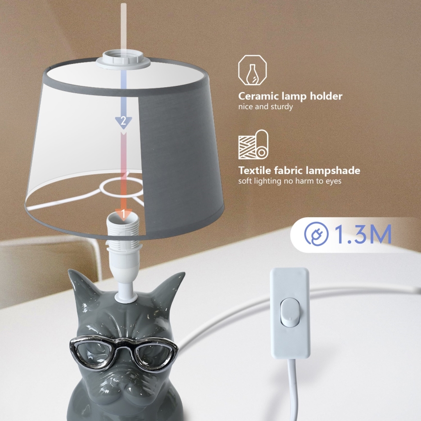 Aigostar - Stona lampa 1xE14/40W/230V