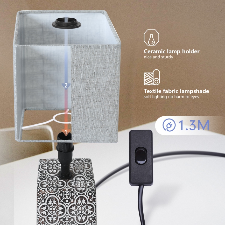 Aigostar - Stona lampa 1xE14/40W/230V