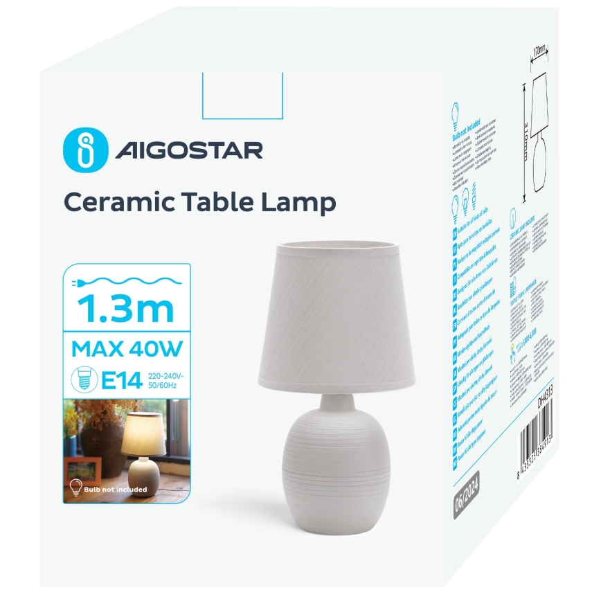 Aigostar - Stona lampa 1xE14/40W/230V