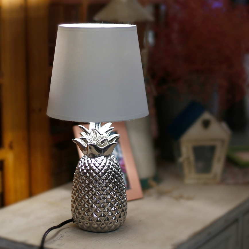 Aigostar - Stona lampa 1xE14/40W/230V krom
