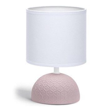 Aigostar - Stona lampa 1xE14/40W/230V roze/bela