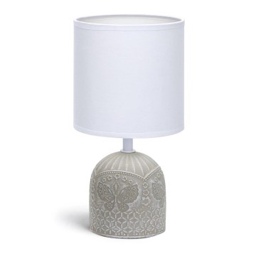 Aigostar - Stona lampa 1xE14/40W/230V sivo/bela