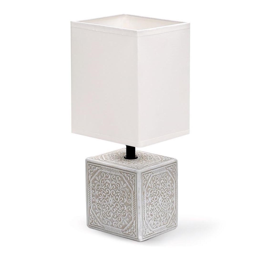 Aigostar - Stona lampa 1xE14/40W/230V sivo/bela