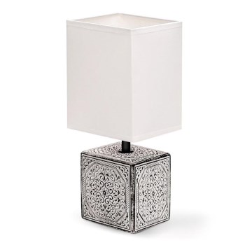 Aigostar - Stona lampa 1xE14/40W/230V sivo/bela