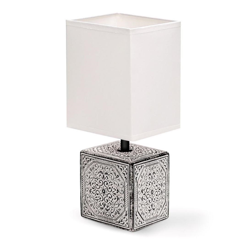 Aigostar - Stona lampa 1xE14/40W/230V sivo/bela