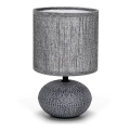 Aigostar - Stona lampa 1xE14/40W/230V sivo
