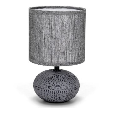 Aigostar - Stona lampa 1xE14/40W/230V sivo