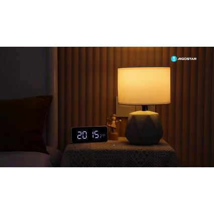 Aigostar - Stona lampa 1xE14/40W/230V sivo