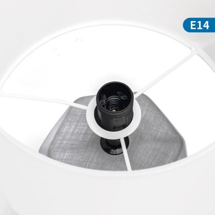 Aigostar - Stona lampa 1xE14/40W/230V sivo