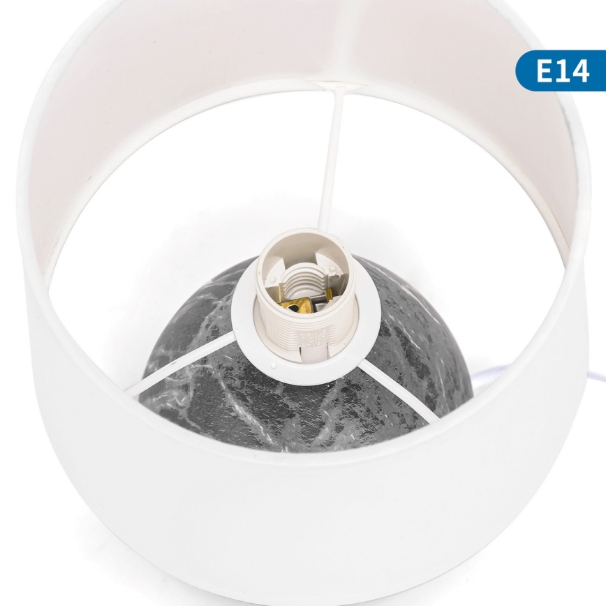 Aigostar - Stona lampa 1xE14/40W/230V sivo