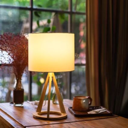 Aigostar - Stona lampa 1xE27/60W/230V bor