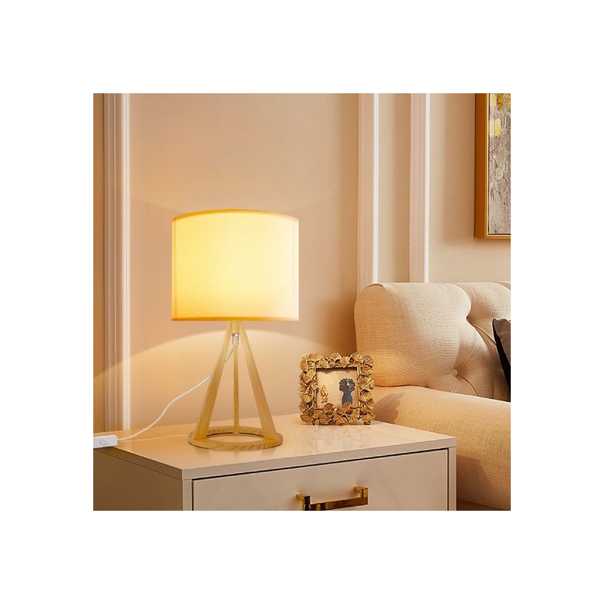 Aigostar - Stona lampa 1xE27/60W/230V bor