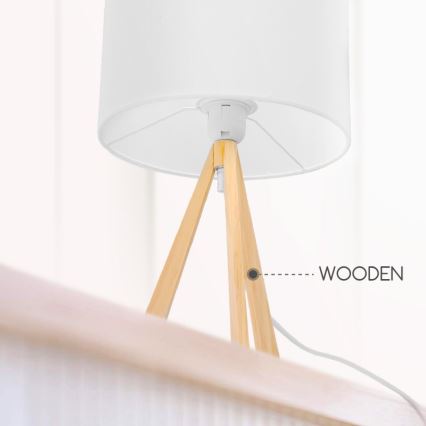 Aigostar - Stona lampa 1xE27/60W/230V bor