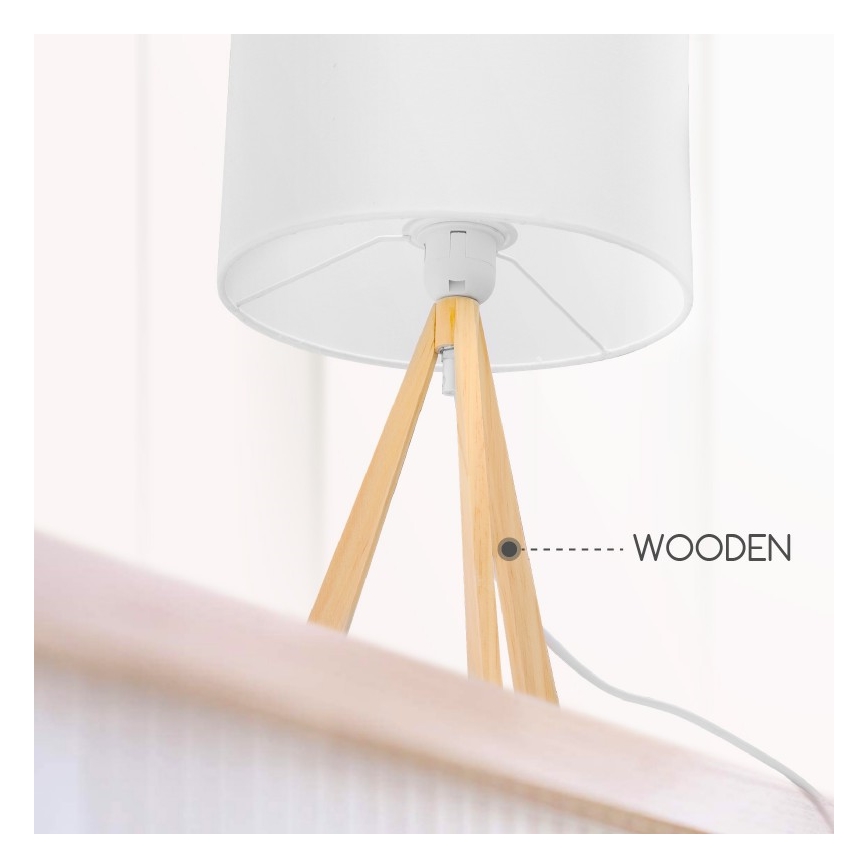 Aigostar - Stona lampa 1xE27/60W/230V bor