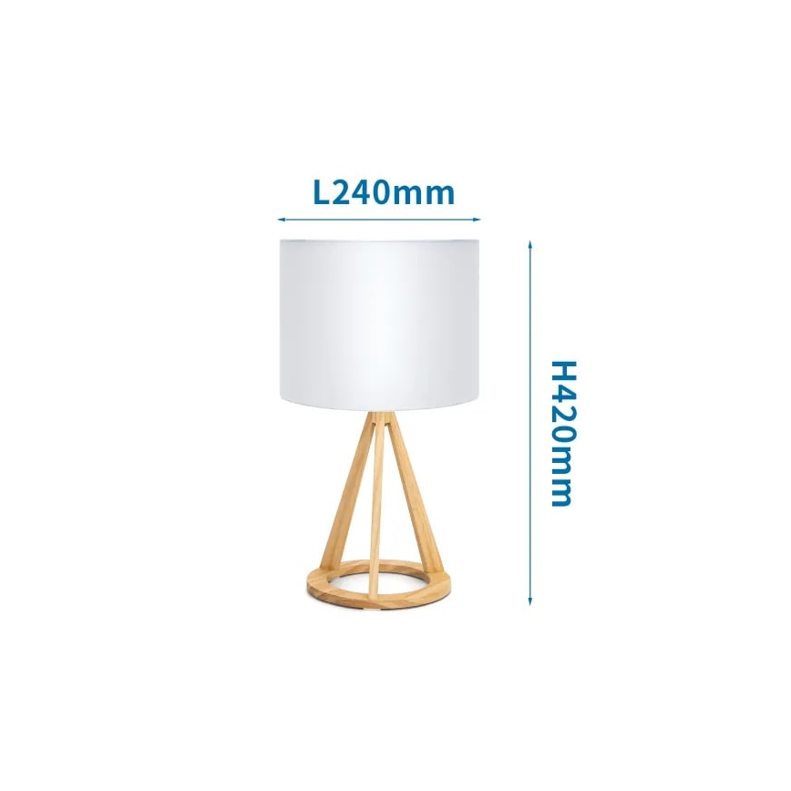 Aigostar - Stona lampa 1xE27/60W/230V bor
