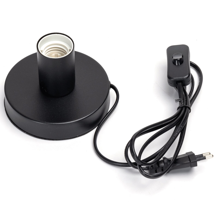 Aigostar - Stona lampa 1xE27/60W/230V crno
