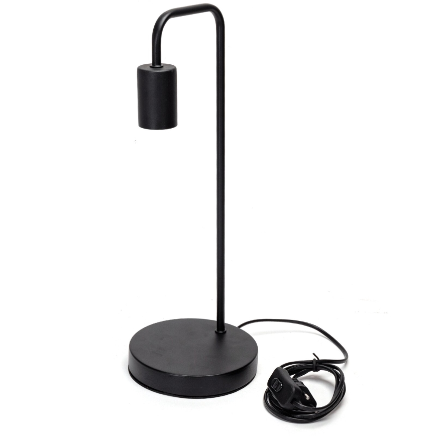 Aigostar - Stona lampa 1xE27/60W/230V crno