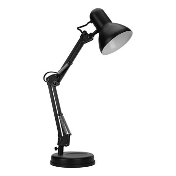 Aigostar - Stona lampa 2u1 1xE27/40W/230V crno