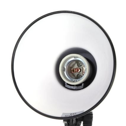 Aigostar - Stona lampa 2u1 1xE27/40W/230V crno