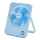 Aigostar - Stoni punjivi ventilator 5W/5V 3600mAh USB plava