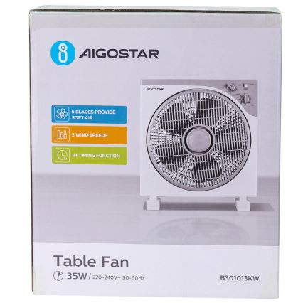 Aigostar - Stoni ventilator 35W/230V
