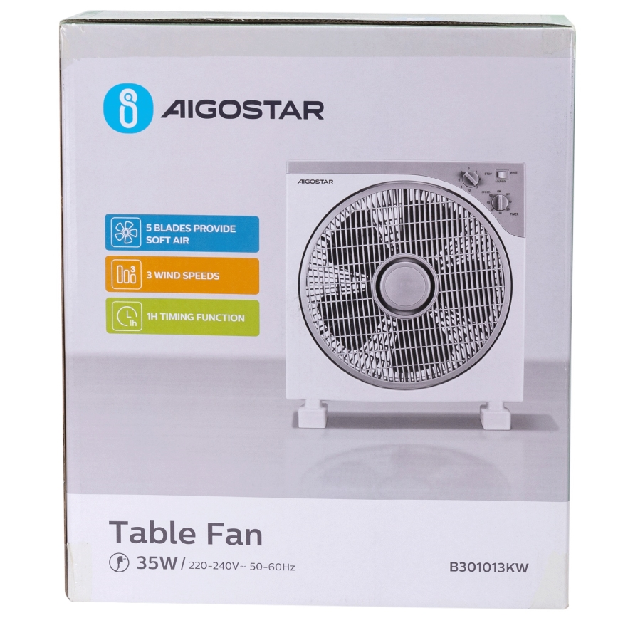Aigostar - Stoni ventilator 35W/230V