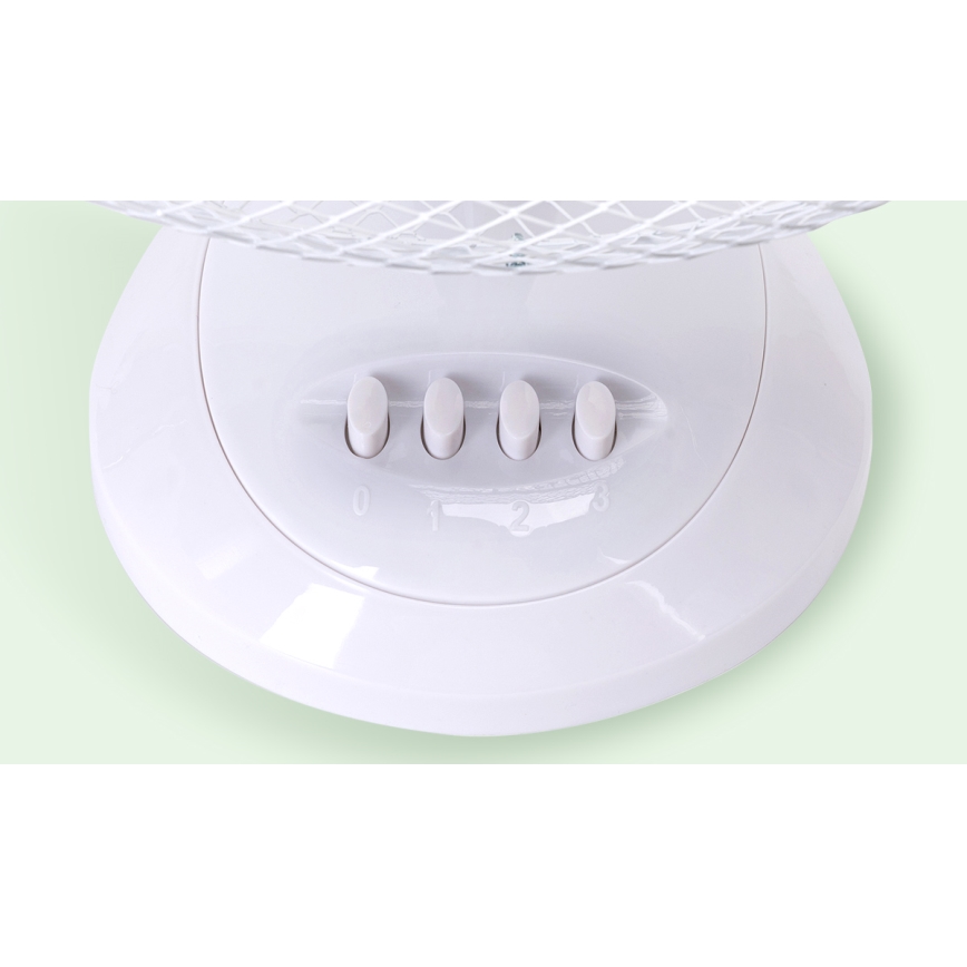 Aigostar - Stoni ventilator 40W/230V bela