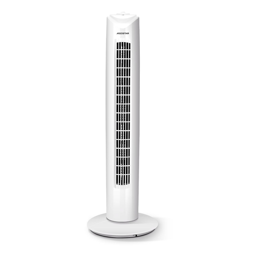 Aigostar - Stubni ventilator 45W/230V bela