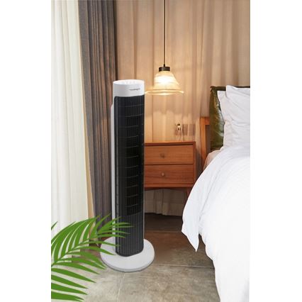 Aigostar - Stubni ventilator 45W/230V crna/bela