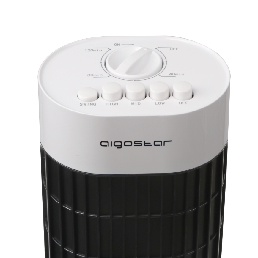 Aigostar - Stubni ventilator 45W/230V crna/bela