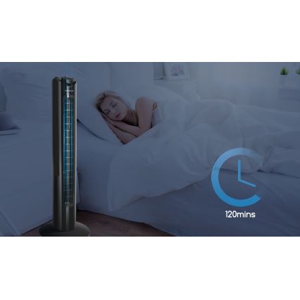 Aigostar - Stubni ventilator 45W/230V crno