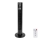 Aigostar - Stubni ventilator 50W/230V crno Wi-Fi + Daljinski upravljač