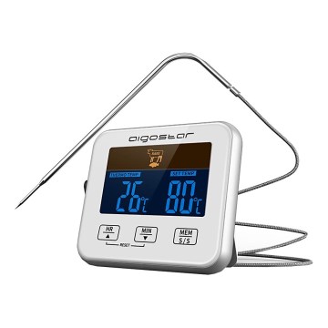 Aigostar - Termometar za meso sa LCD ekranom 0-250 °C 2xAAA