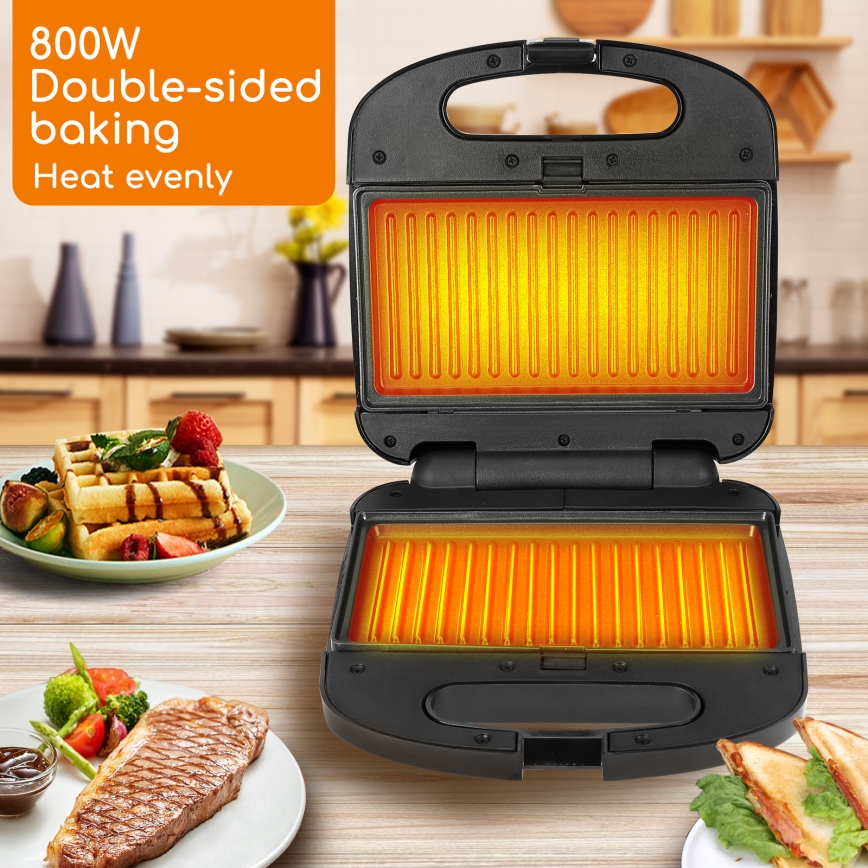 Aigostar - Toster 800W/230V crno