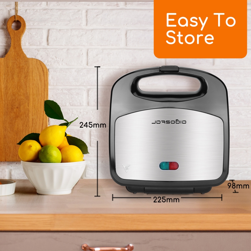 Aigostar - Toster 800W/230V crno