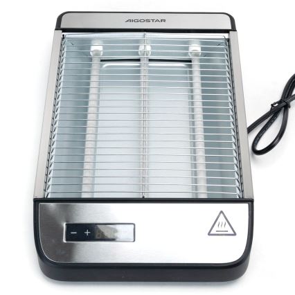 Aigostar - Toster 840-1000W/230V mat krom
