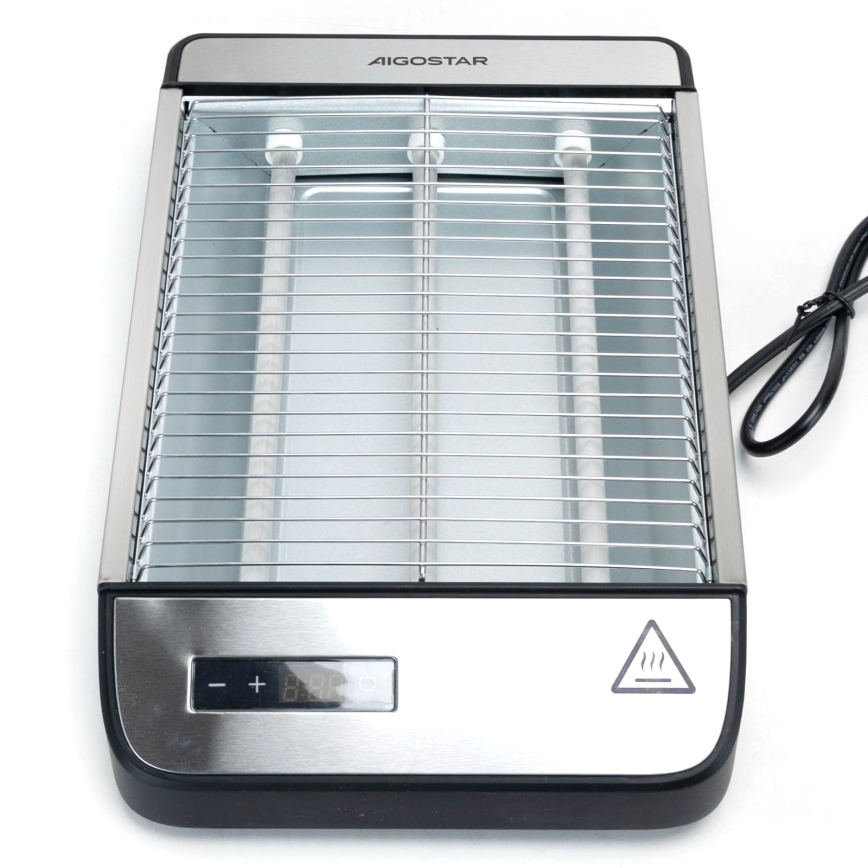 Aigostar - Toster 840-1000W/230V mat krom