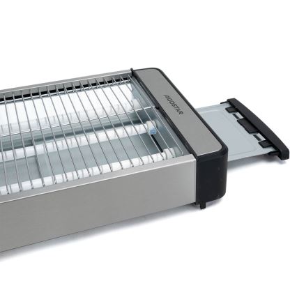 Aigostar - Toster 840-1000W/230V mat krom