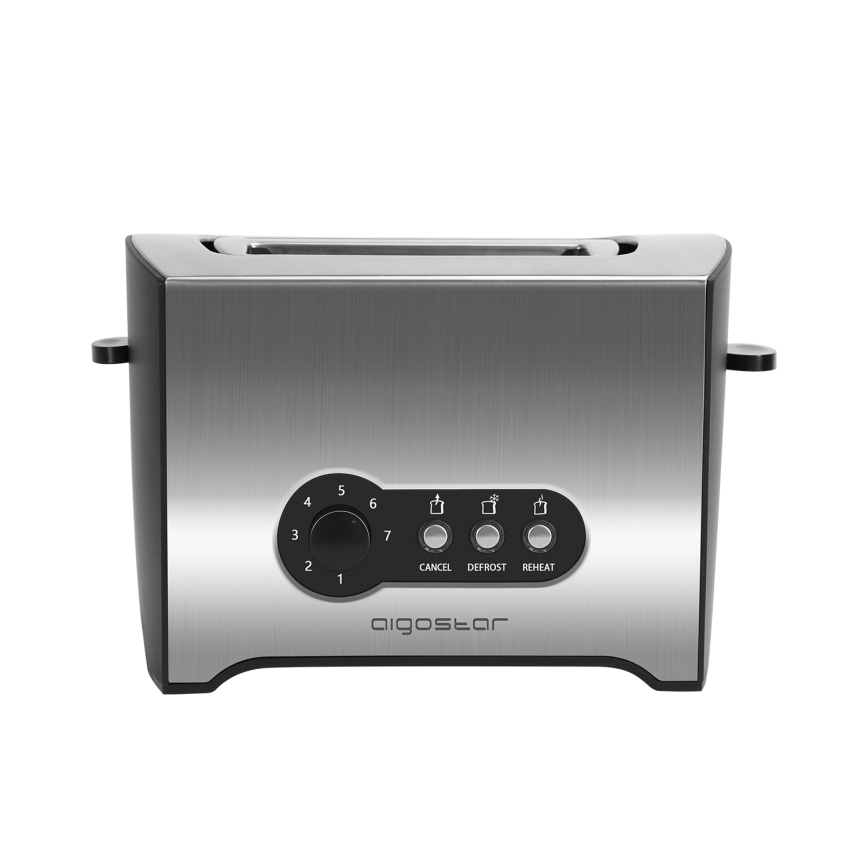 Aigostar - Toster sa dva otvora 900W/230V krom
