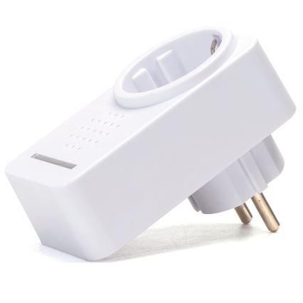 Aigostar - Utično bežično zvono 1Z 230V IPX4 bela